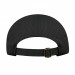 USA-made 6U Black Diamond Pro baseball cap, back view, manufactured in Newark NJ