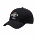 USA-made 6U Black Diamond Pro baseball cap, decorated view, manufactured in Newark NJ