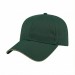 USA-made 6L Hunter Green-Khaki Domestic Twill baseball cap, 3q view, manufactured in Newark NJ