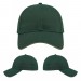 USA-made 6L Hunter Green-Khaki Domestic Twill baseball cap, virtual view, manufactured in Newark NJ