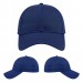 USA-made 6L Royal Blue-Red Domestic Twill baseball cap, virtual view, manufactured in Newark NJ