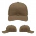 USA-made 6S Khaki Domestic Twill baseball cap, virtual view, manufactured in Newark NJ