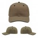 USA-made 6S Khaki-Black Domestic Twill baseball cap, virtual view, manufactured in Newark NJ