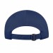 USA-made 6S Royal Blue-Light Gray Domestic Twill baseball cap, back view, manufactured in Newark NJ