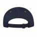 USA-made 6S Navy-Khaki Domestic Twill baseball cap, back view, manufactured in Newark NJ