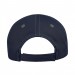 USA-made 6S Navy-Light Gray Domestic Twill baseball cap, back view, manufactured in Newark NJ