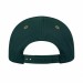 USA-made 6U Hunter Green-Khaki Domestic Twill baseball cap, back view, manufactured in Newark NJ