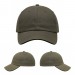 USA-made 6U Khaki-Black Domestic Twill baseball cap, virtual view, manufactured in Newark NJ