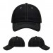 USA-made 6U Black-Light Gray Domestic Twill baseball cap, virtual view, manufactured in Newark NJ
