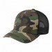 Olive-Black Camo/Mesh Velcro Flat Brim 3Q Image