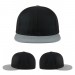 USA-made 6H Black-Light Gray Organic Twill baseball cap, virtual view, manufactured in Newark NJ