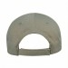 USA-made 6H Navy-Light Gray Organic Twill baseball cap, back view, manufactured in Newark NJ