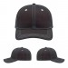 USA-made 6S Dark Gray-White Organic Twill baseball cap, virtual view, manufactured in Newark NJ