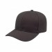 USA-made 6S Dark Gray Organic Twill baseball cap, 3q view, manufactured in Newark NJ