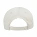 USA-made 6S White-Royal Blue Organic Twill baseball cap, back view, manufactured in Newark NJ