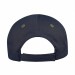 USA-made 6S Navy-Khaki Organic Twill baseball cap, back view, manufactured in Newark NJ
