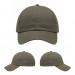 USA-made 6U Khaki Organic Twill baseball cap, virtual view, manufactured in Newark NJ