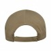 USA-made 6U Navy-Khaki Organic Twill baseball cap, back view, manufactured in Newark NJ