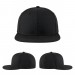 USA-made 6H Black Ripstop baseball cap, virtual view, manufactured in Newark NJ
