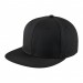 USA-made 6H Black Ripstop baseball cap, 3q view, manufactured in Newark NJ