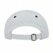 USA-made 6H White-Black Ripstop baseball cap, back view, manufactured in Newark NJ