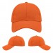 USA-made 6L Orange Ripstop baseball cap, virtual view, manufactured in Newark NJ