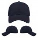 USA-made 6L Navy-Red Ripstop baseball cap, virtual view, manufactured in Newark NJ
