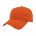 USA-made 6L Orange Ripstop baseball cap, 3q view, manufactured in Newark NJ