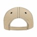 USA-made 6L Putty-Black Ripstop baseball cap, back view, manufactured in Newark NJ