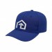 USA-made 6S Royal Blue Ripstop baseball cap, decorated view, manufactured in Newark NJ