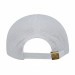 USA-made 6S Dark Gray-White Ripstop baseball cap, back view, manufactured in Newark NJ