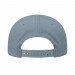 USA-made 6S Light Gray Ripstop baseball cap, back view, manufactured in Newark NJ