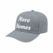 USA-made 6S Light Gray Ripstop baseball cap, decorated view, manufactured in Newark NJ