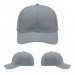 USA-made 6S Light Gray Ripstop baseball cap, virtual view, manufactured in Newark NJ