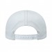 USA-made 6S Dark Gray-White Ripstop baseball cap, back view, manufactured in Newark NJ