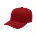USA-made 6S Red Ripstop baseball cap, 3q view, manufactured in Newark NJ