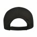 USA-made 6S Light Gray-Black Ripstop baseball cap, back view, manufactured in Newark NJ