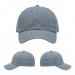 USA-made 6U Light Gray Ripstop baseball cap, virtual view, manufactured in Newark NJ