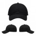 USA-made 6U Black Ripstop baseball cap, virtual view, manufactured in Newark NJ
