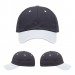 USA-made 6U Dark Gray-White Ripstop baseball cap, virtual view, manufactured in Newark NJ