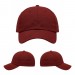 USA-made 6U Red Ripstop baseball cap, virtual view, manufactured in Newark NJ