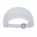 USA-made 6U White-Navy Ripstop baseball cap, back view, manufactured in Newark NJ