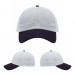 USA-made 6U White-Navy Ripstop baseball cap, virtual view, manufactured in Newark NJ