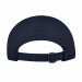 USA-made 6U Navy Ripstop baseball cap, back view, manufactured in Newark NJ