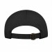 USA-made 6U Light Gray-Black Ripstop baseball cap, back view, manufactured in Newark NJ
