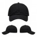 USA-made 6U Black Ripstop baseball cap, virtual view, manufactured in Newark NJ