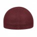 USA-made 6L Burgundy Chino baseball cap, back view, manufactured in Newark NJ