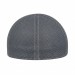 USA-made 6L Light Gray Chino baseball cap, back view, manufactured in Newark NJ