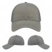 USA-made 6L Light Gray Chino baseball cap, virtual view, manufactured in Newark NJ