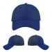 USA-made 6L Royal Blue Chino baseball cap, virtual view, manufactured in Newark NJ